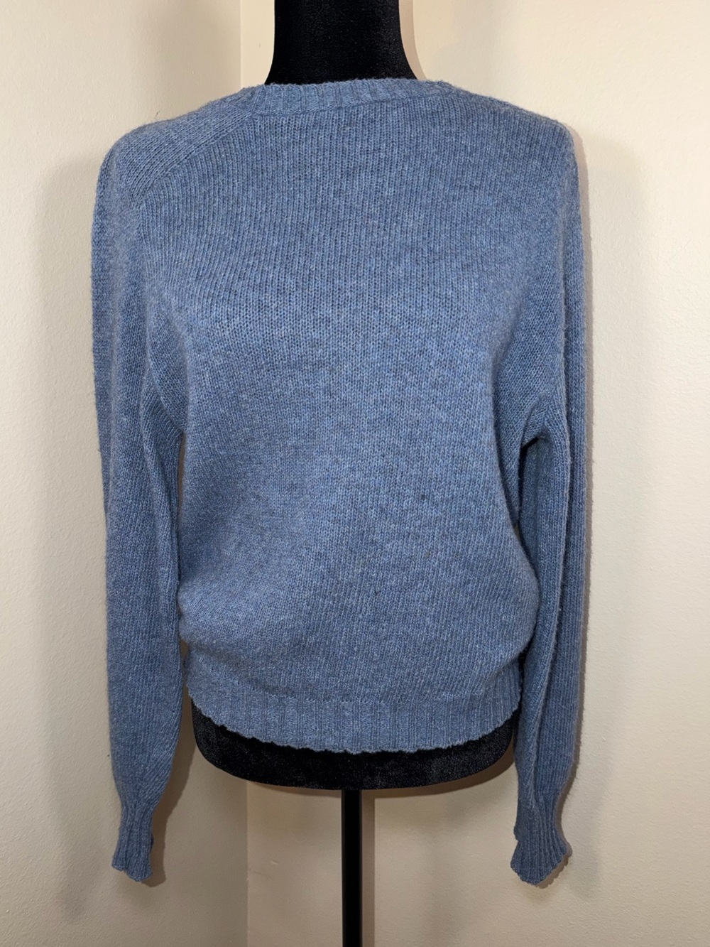 Vintage 80’s Loch Mist Wool Knit Sweater Top Small Retro Grandpa Grunge Cottage